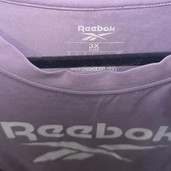 NWT Reebok lavender t shirt short sleeves training shirts size three x nice - Picture 4 of 6